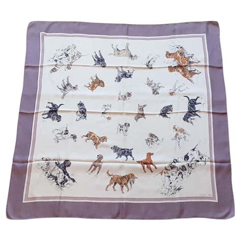 hermes women scarf dog print|authentic hermes scarves.